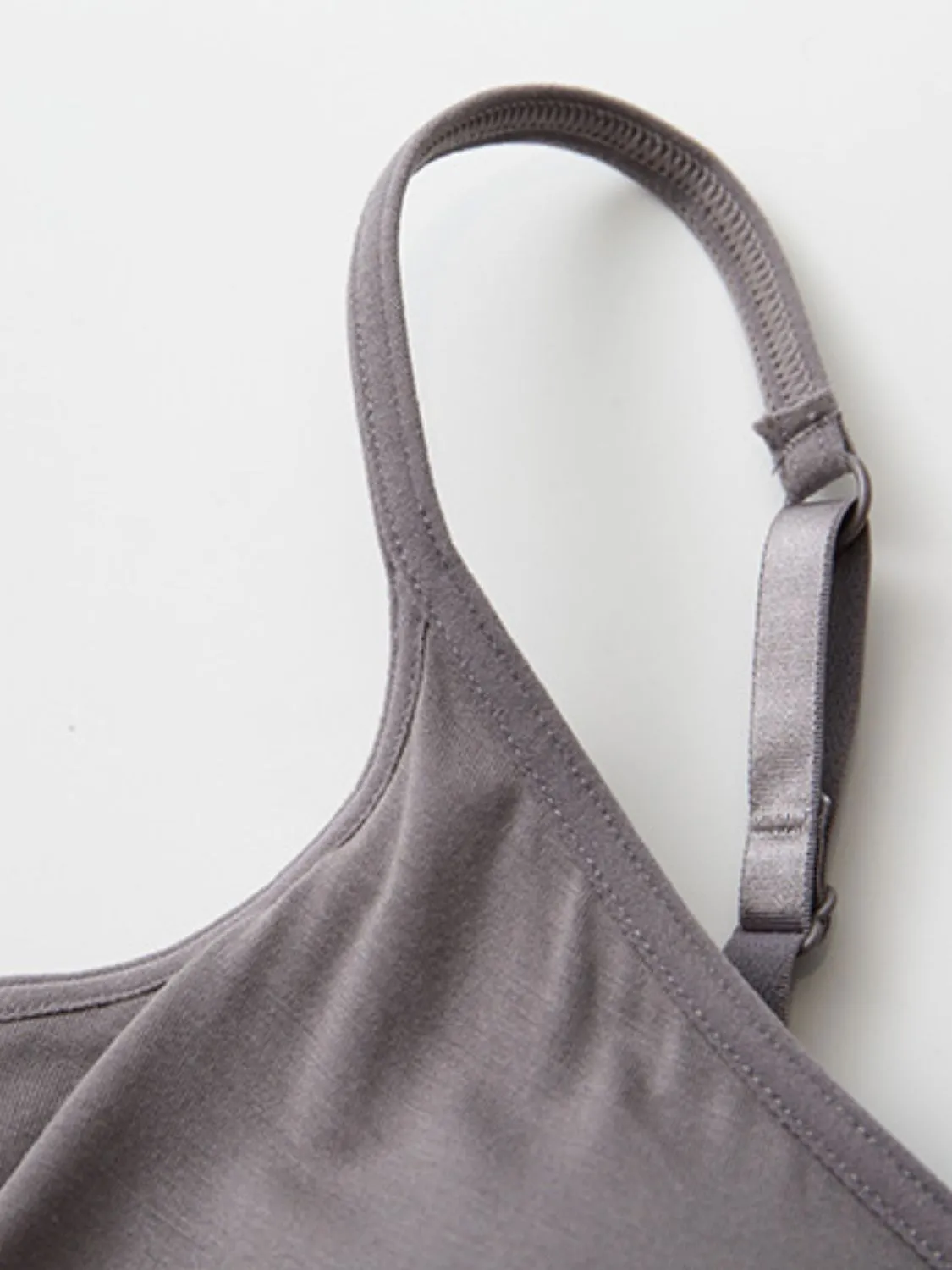 Full Size Adjustable Strap Modal Cami with Bra sold by Charming Charlie product image thumbnail 4