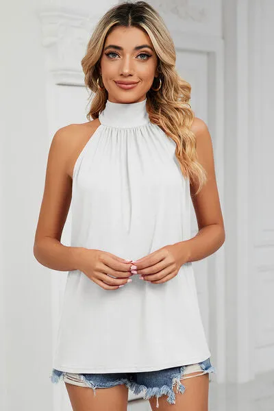 Tied Grecian Neck Tank sold by Charming Charlie product image thumbnail 5