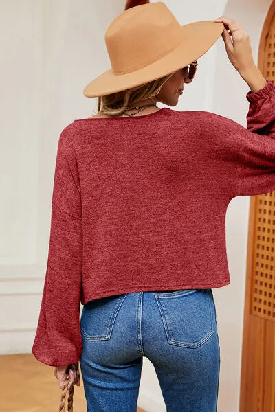 V-Neck Dropped Shoulder T-Shirt sold by Charming Charlie product image thumbnail 2