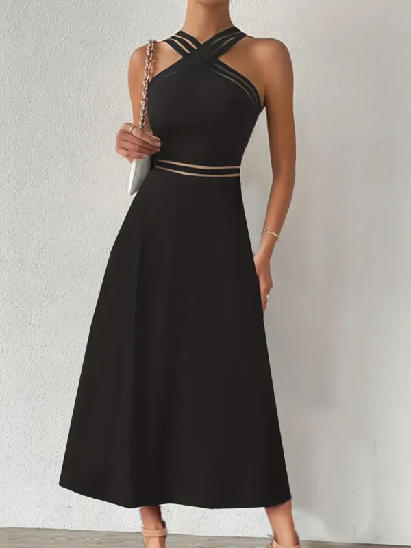 Crisscross Sleeveless Midi Dress sold by Charming Charlie