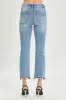 RISEN Full Size High Rise Distressed Cropped Straight Jeans sold by Charming Charlie