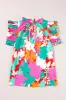 Printed Tie Neck Cap Sleeve Blouse sold by Charming Charlie