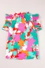 Printed Tie Neck Cap Sleeve Blouse sold by Charming Charlie