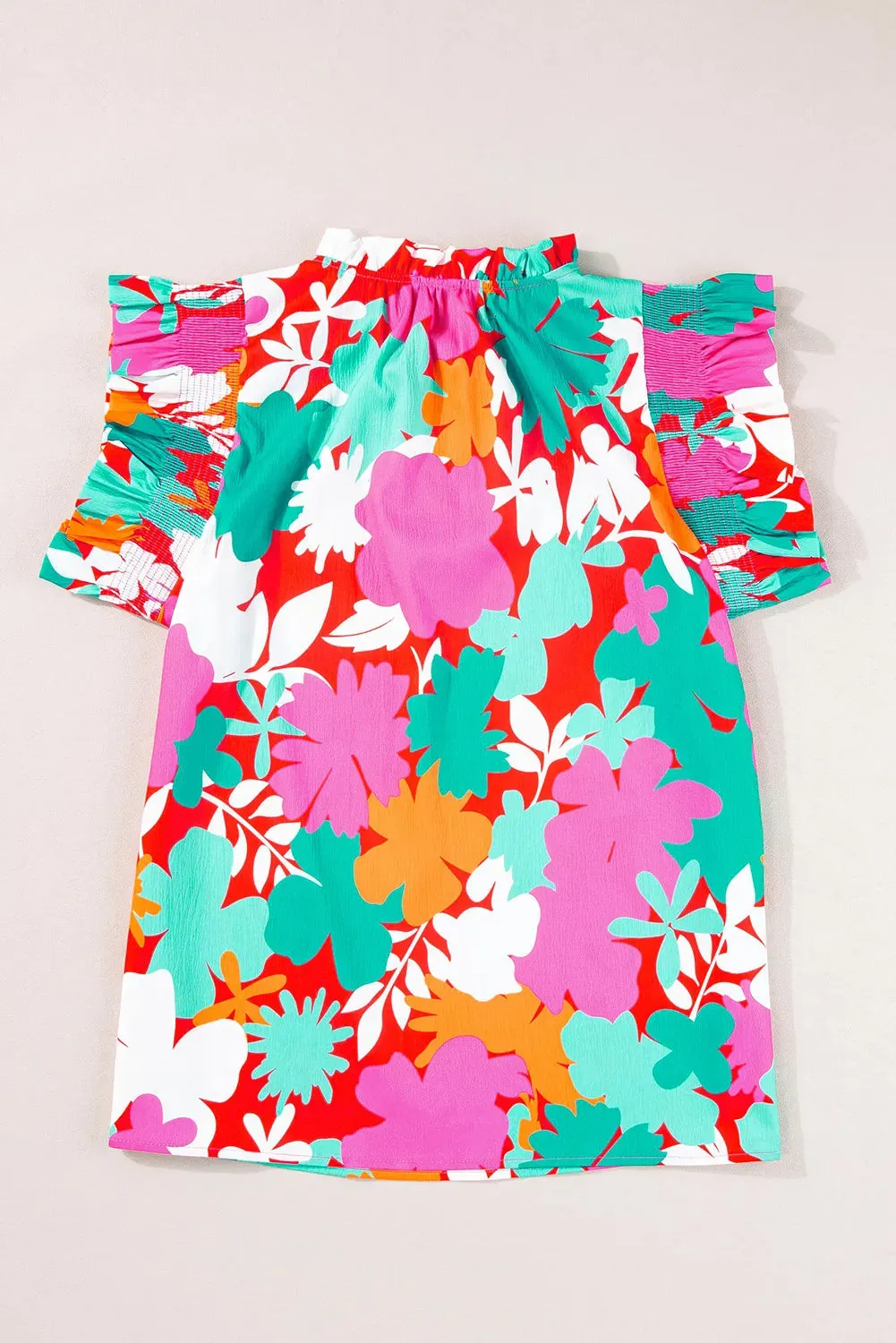 Printed Tie Neck Cap Sleeve Blouse sold by Charming Charlie product image thumbnail 3