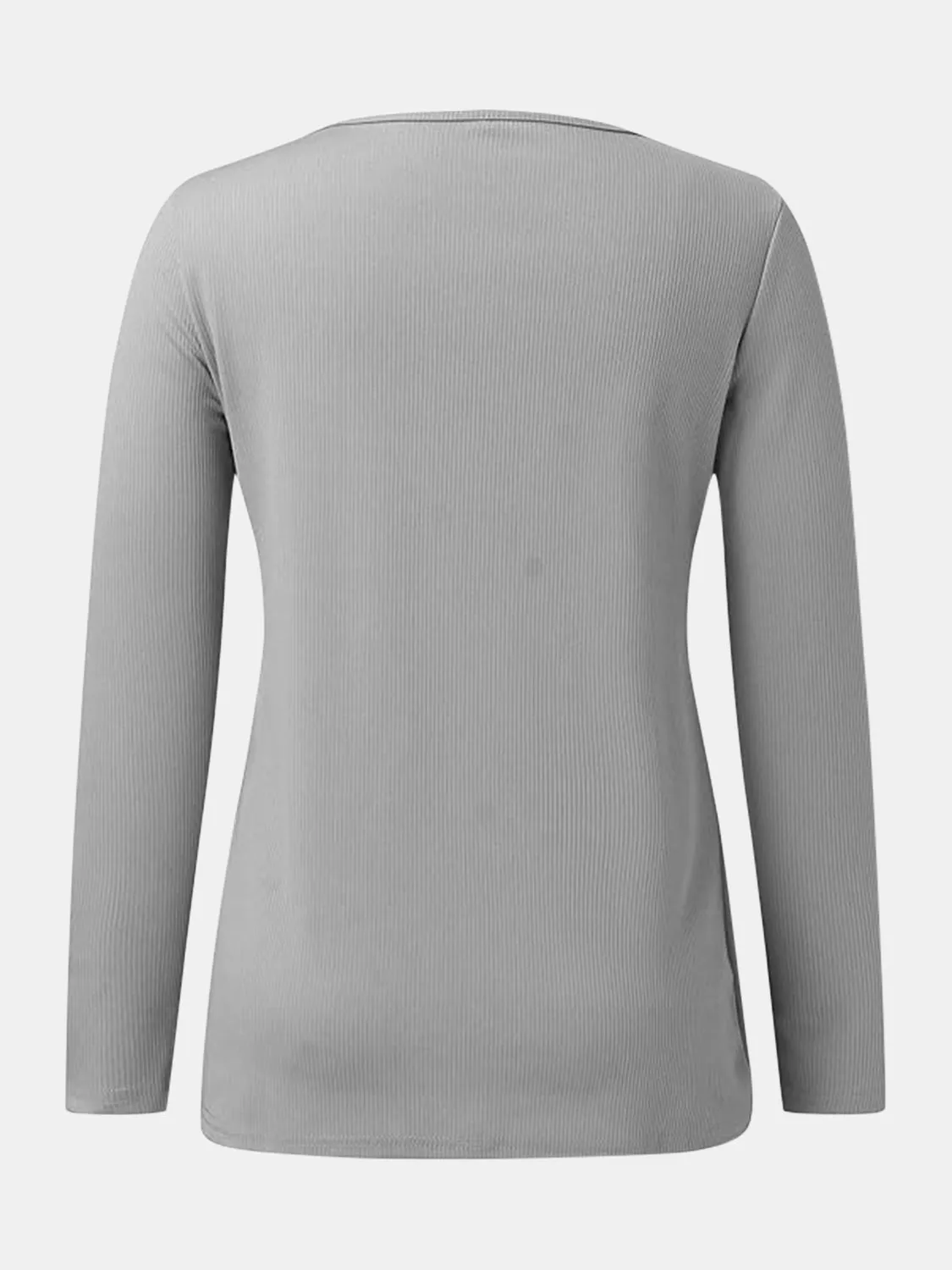 Full Size Scoop Neck Long Sleeve T-Shirt sold by Charming Charlie product image thumbnail 3