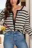 Striped Button Up Long Sleeve Cardigan sold by Charming Charlie