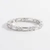 925 Sterling Silver Geometric Shape Zircon Ring sold by Charming Charlie