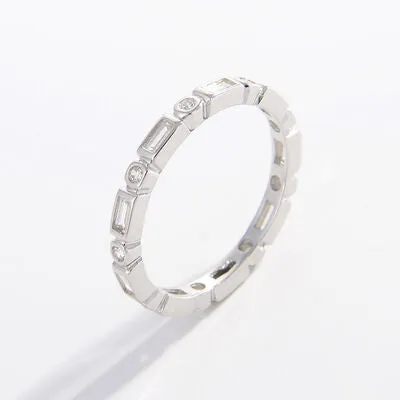 925 Sterling Silver Geometric Shape Zircon Ring sold by Charming Charlie product image thumbnail 2