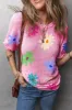 Printed Round Neck Half Sleeve T-Shirt sold by Charming Charlie