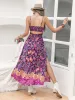 Slit Printed Asymmetric Neck Midi Cami Dress sold by Charming Charlie