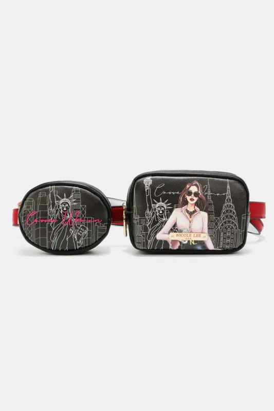 Nicole Lee USA Double Pouch Fanny Pack sold by Charming Charlie