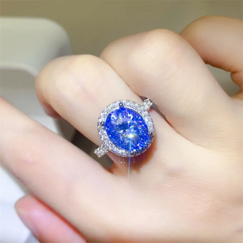 5 Carat Moissanite 925 Sterling Silver Ring sold by Charming Charlie