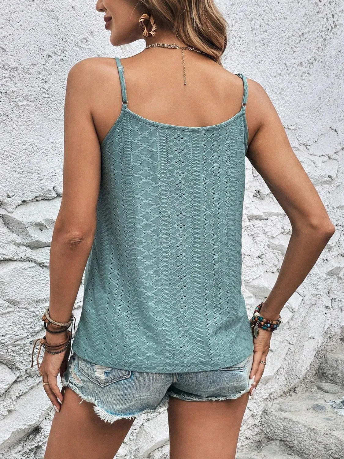 Eyelet V-Neck Cami sold by Charming Charlie product image thumbnail 2
