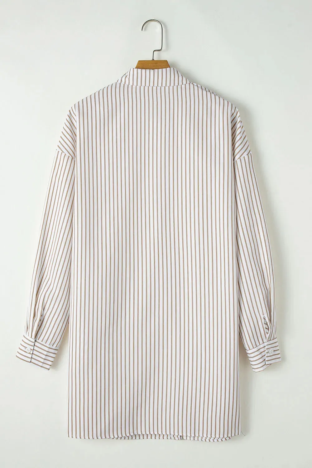 Striped Long Sleeve Mini Shirt Dress sold by Charming Charlie product image thumbnail 4
