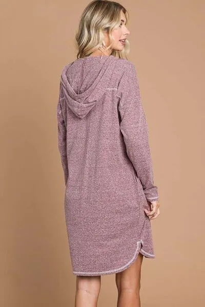 Culture Code Full Size Hooded Long Sleeve Sweater Dress sold by Charming Charlie product image thumbnail 2