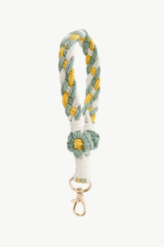 Floral Braided Wristlet Key Chain sold by Charming Charlie