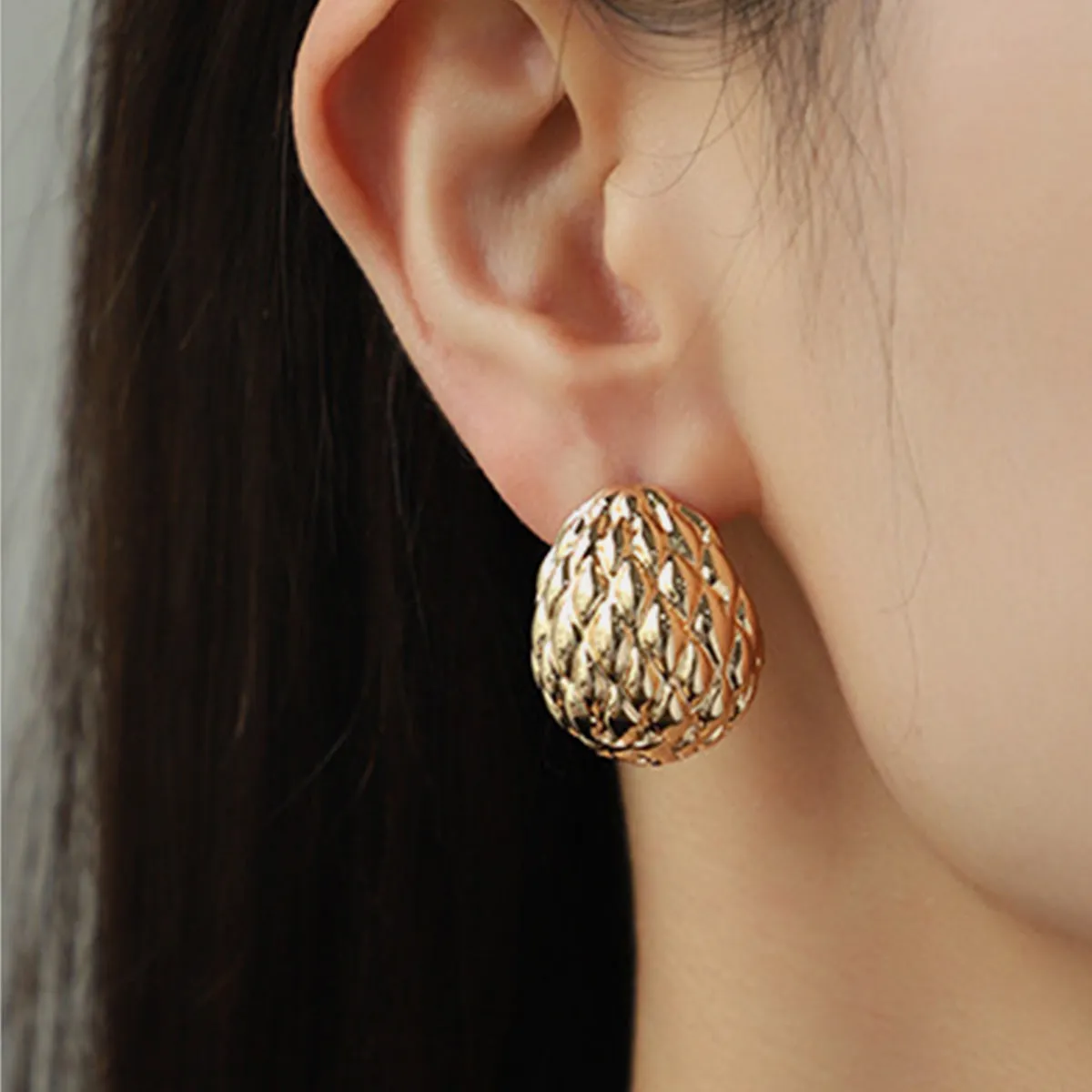 Gold-Plated Stud Earrings sold by Charming Charlie product image thumbnail 3