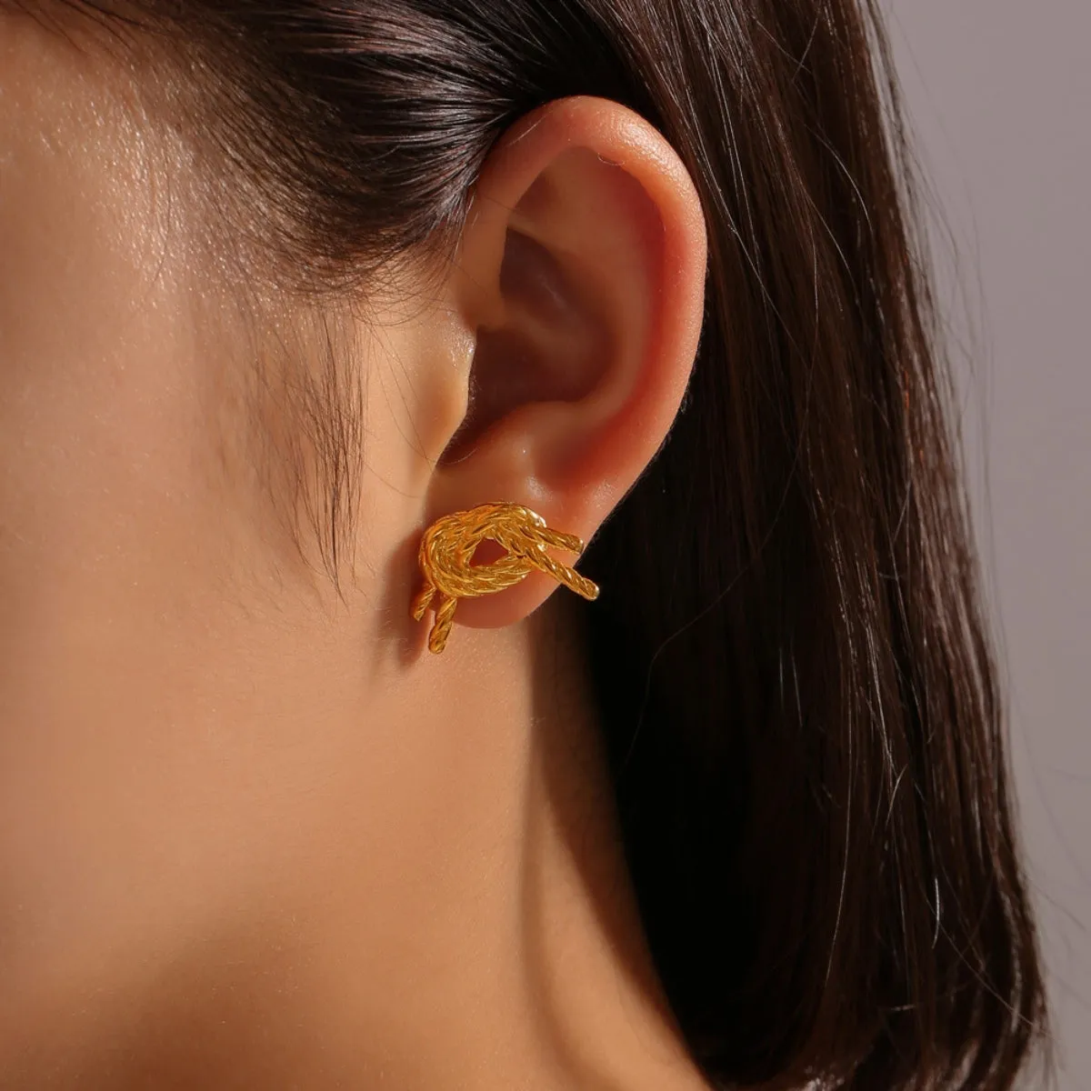 Titanium Steel Stud Earrings sold by Charming Charlie product image thumbnail 5