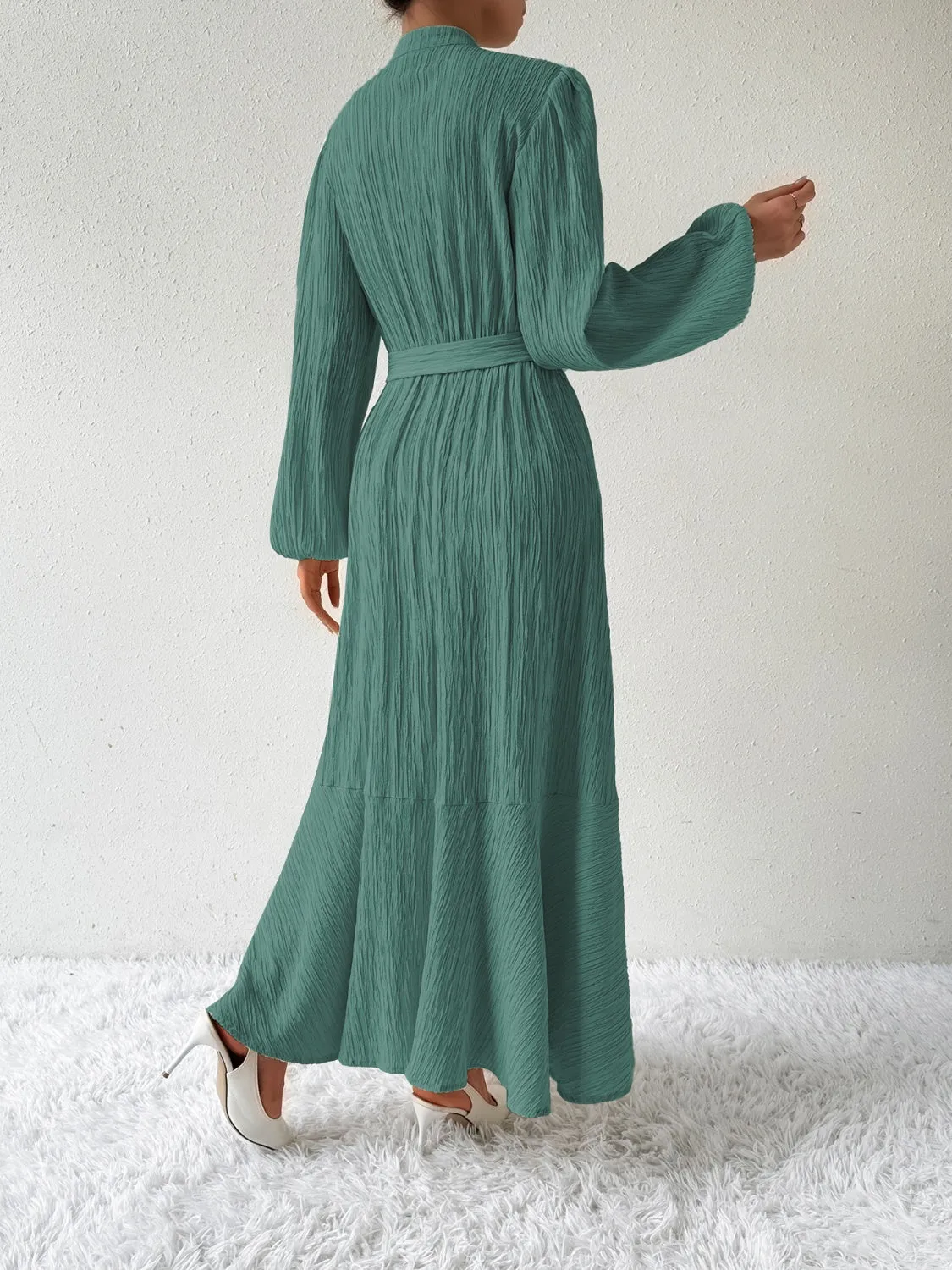 Tie Waist Long Sleeve Dress sold by Charming Charlie product image thumbnail 2