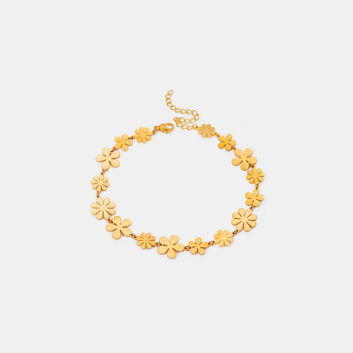 18K Gold-Plated Flower Bracelet sold by Charming Charlie
