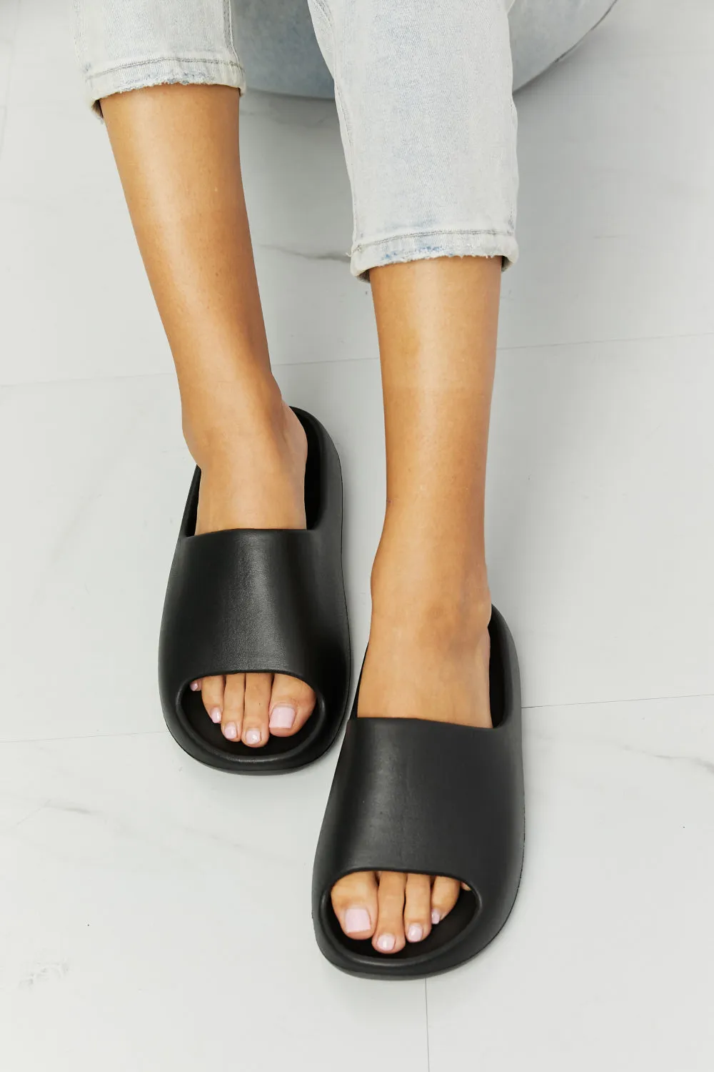 NOOK JOI In My Comfort Zone Slides in Black sold by Charming Charlie product image thumbnail 2