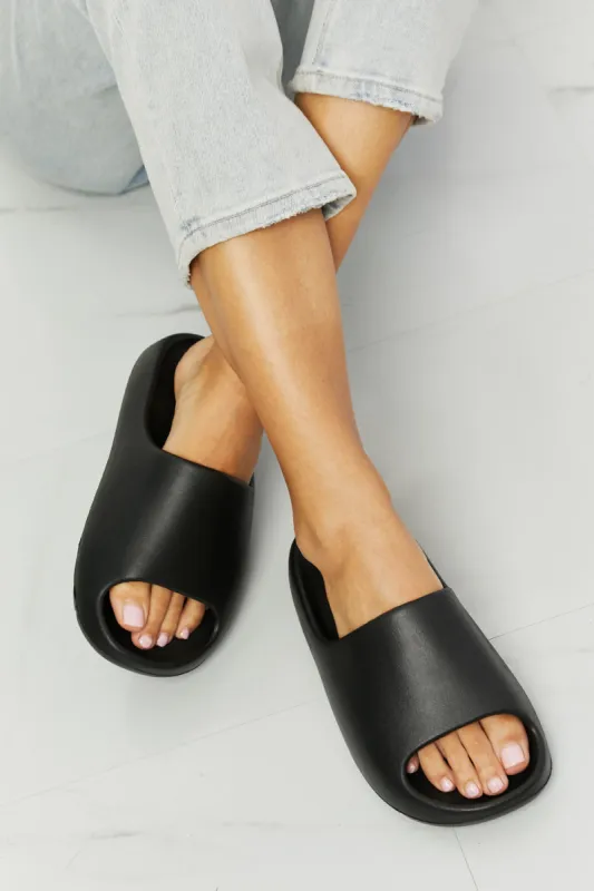 靴 both paris GAO EVA BUCKLED SLIDES-BLACK both - GAO SLIDES-BLACK – both paris