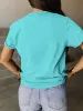 Full Size Lucky Clover Round Neck Short Sleeve T-Shirt sold by Charming Charlie