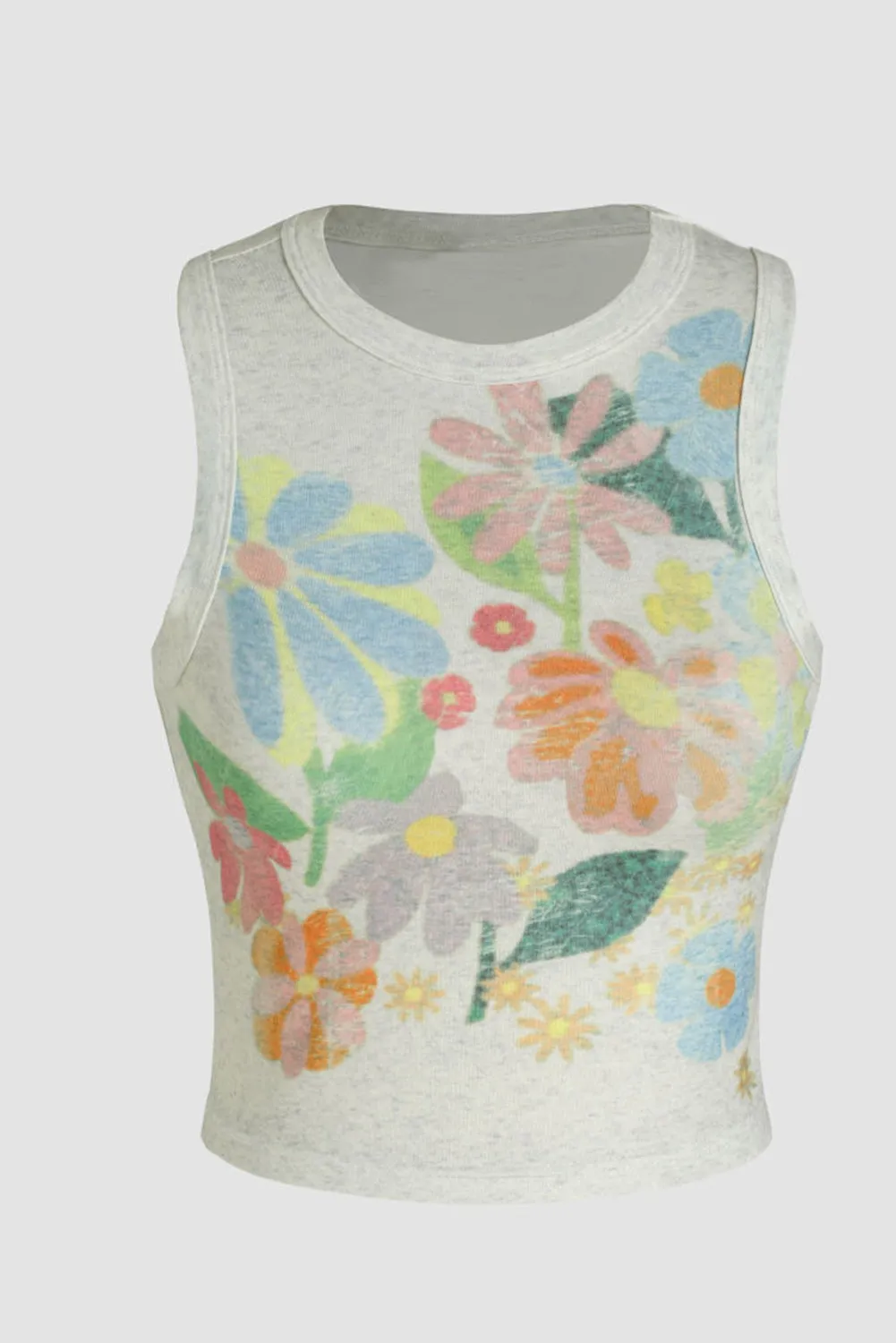 Flower Round Neck Tank sold by Charming Charlie product image thumbnail 2