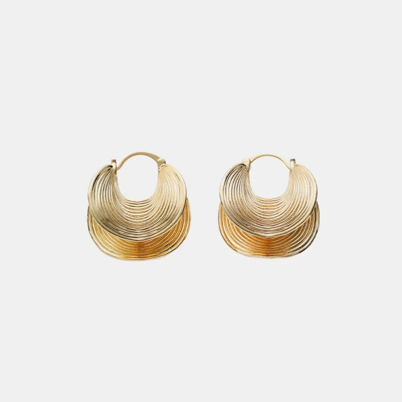 18K Gold-Plated Spiral Earrings sold by Charming Charlie