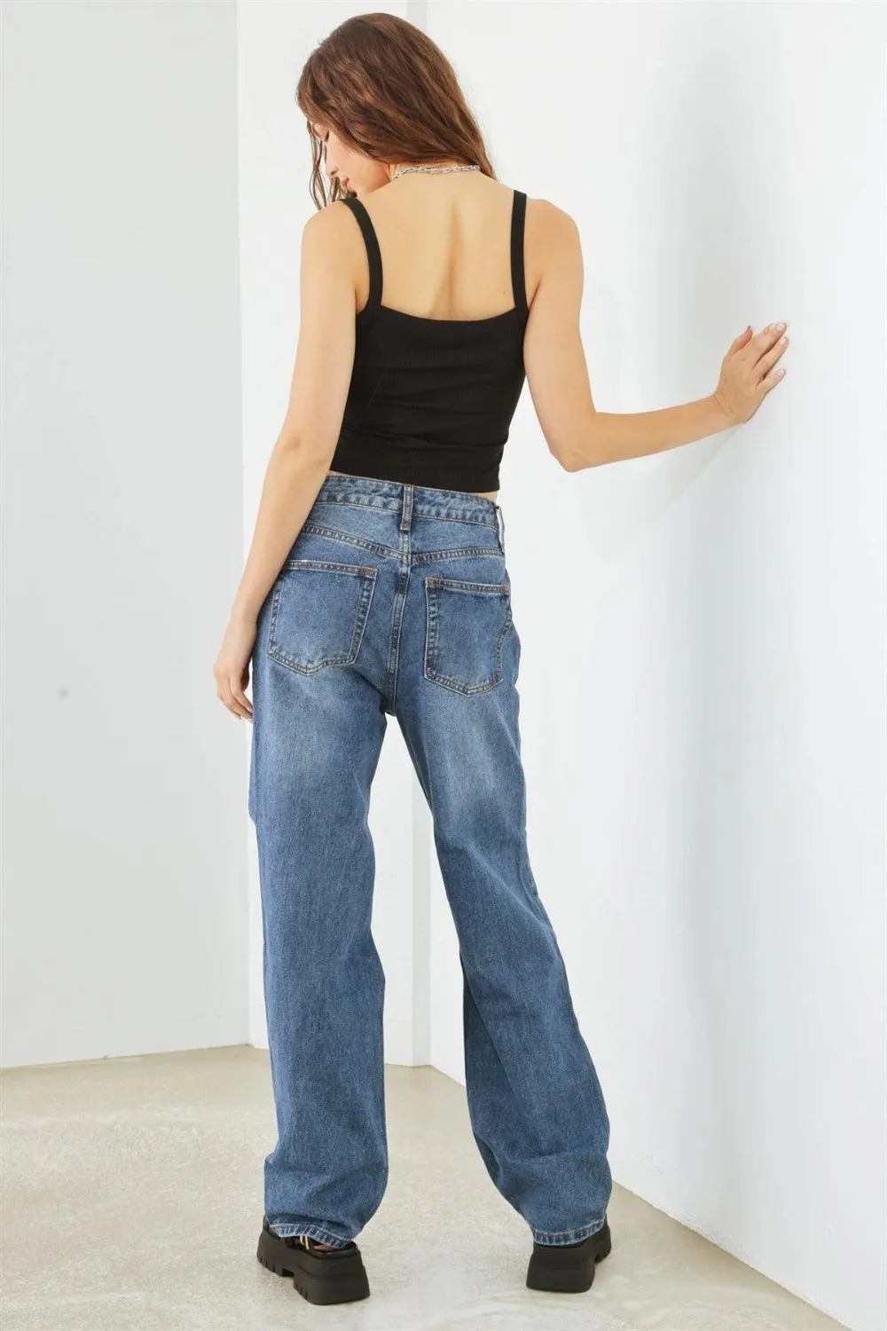 HAMMER COLLECTION Distressed High Waist Jeans sold by Charming Charlie product image thumbnail 2