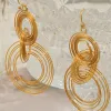 Titanium Steel Multi-Layered Round Shape Earrings sold by Charming Charlie