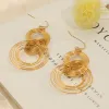 Titanium Steel Multi-Layered Round Shape Earrings sold by Charming Charlie