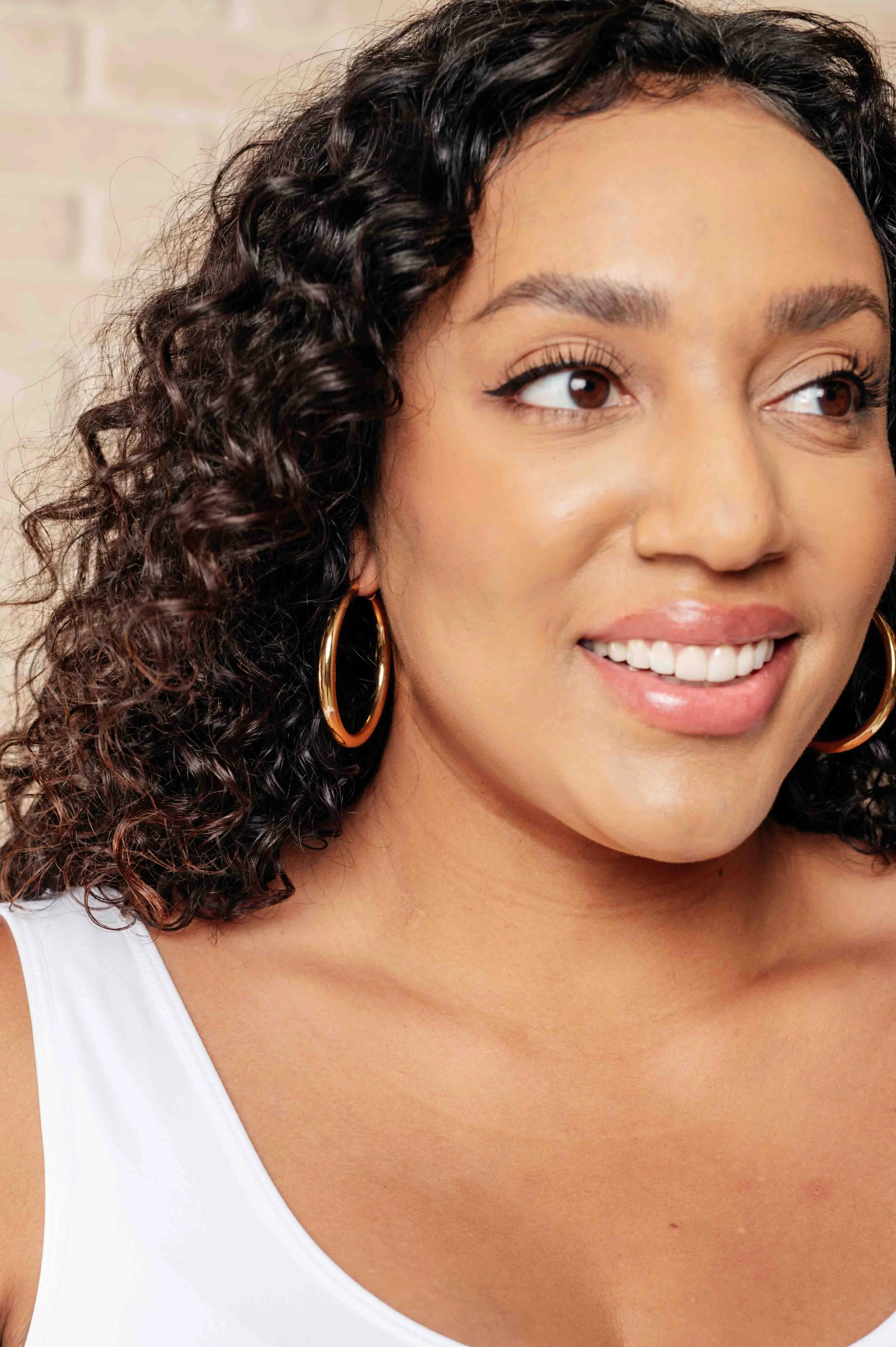 Day to Day Hoop Earrings Set in Gold sold by Charming Charlie product image thumbnail 3