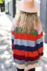 Weekend Ready Multicolor Striped Slouchy Open Cardigan sold by Charming Charlie