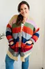 Weekend Ready Multicolor Striped Slouchy Open Cardigan sold by Charming Charlie