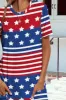 Pocketd US Flag Printed Short Sleeve Dress sold by Charming Charlie