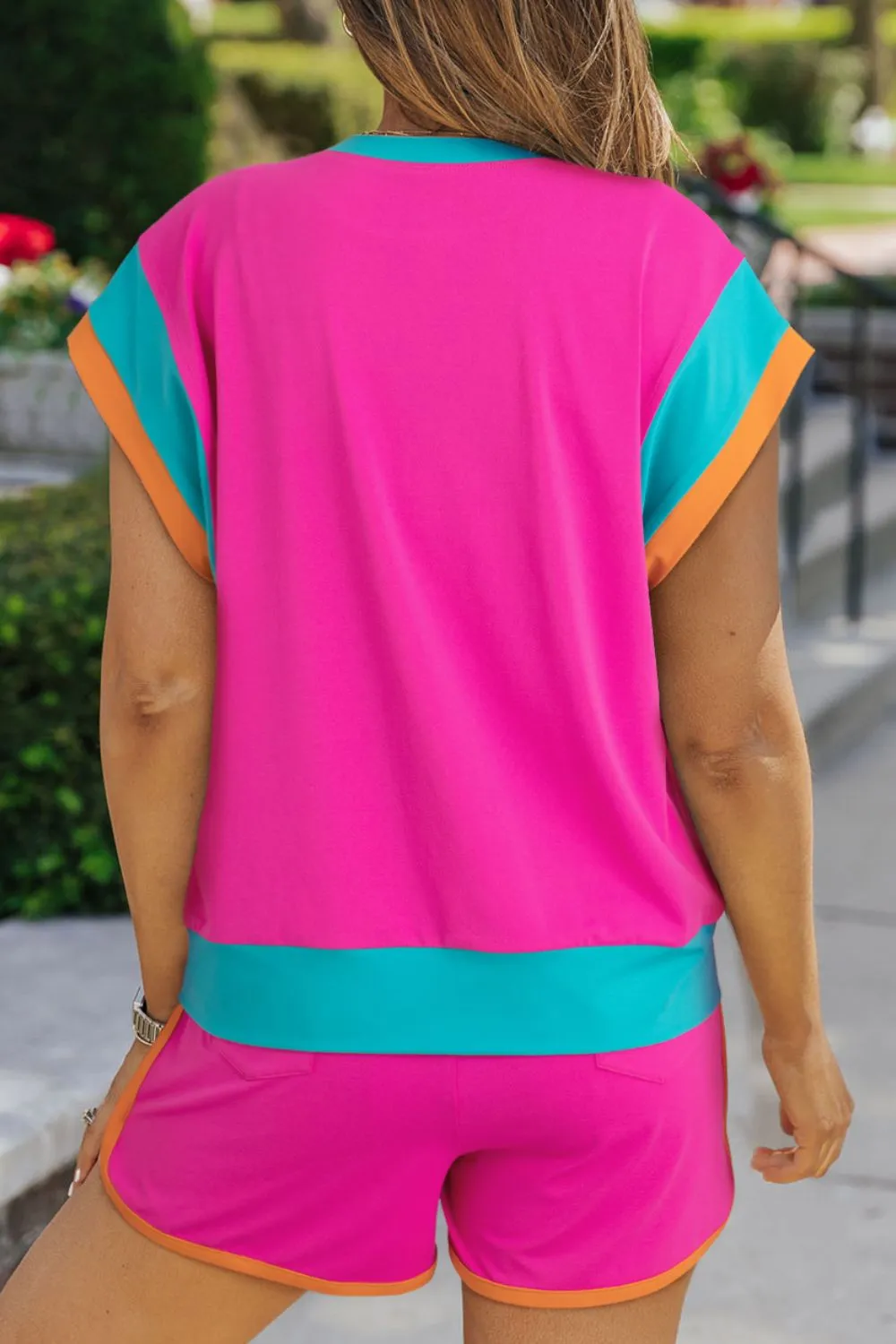 Shell Print Round Neck Top and Shorts Set sold by Charming Charlie product image thumbnail 3