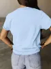 Full Size Letter Graphic Round Neck Short Sleeve T-Shirt sold by Charming Charlie