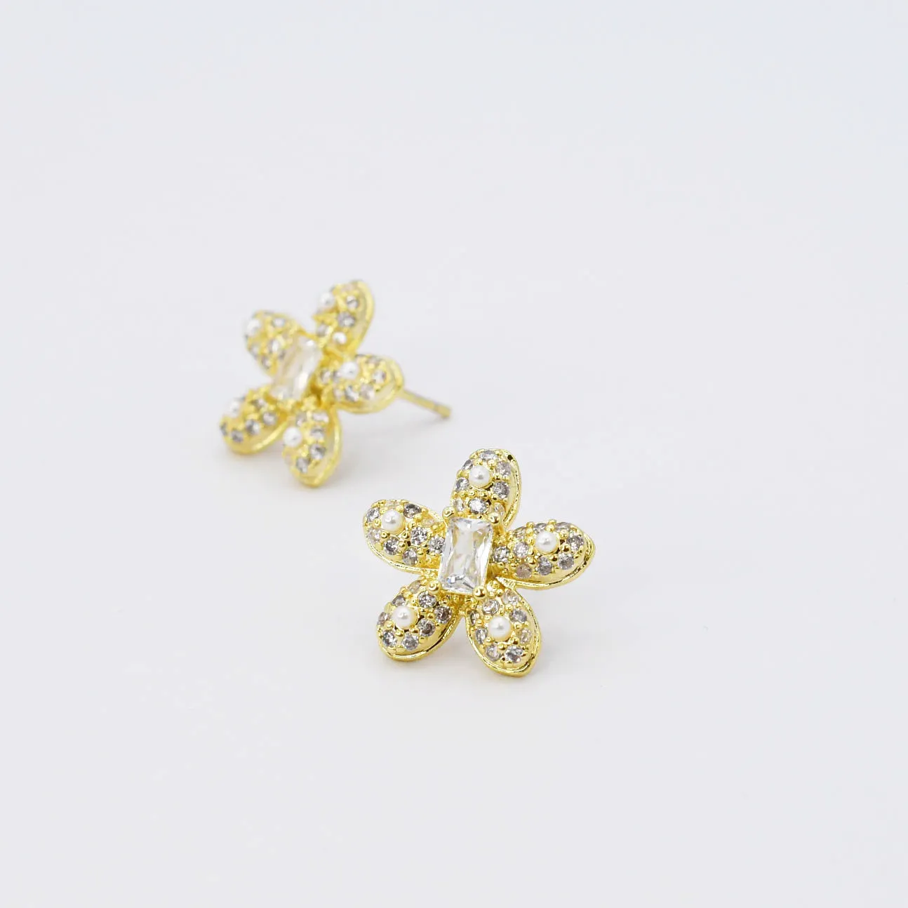 Pave Flower Stud G15 sold by Charming Charlie product image thumbnail 2