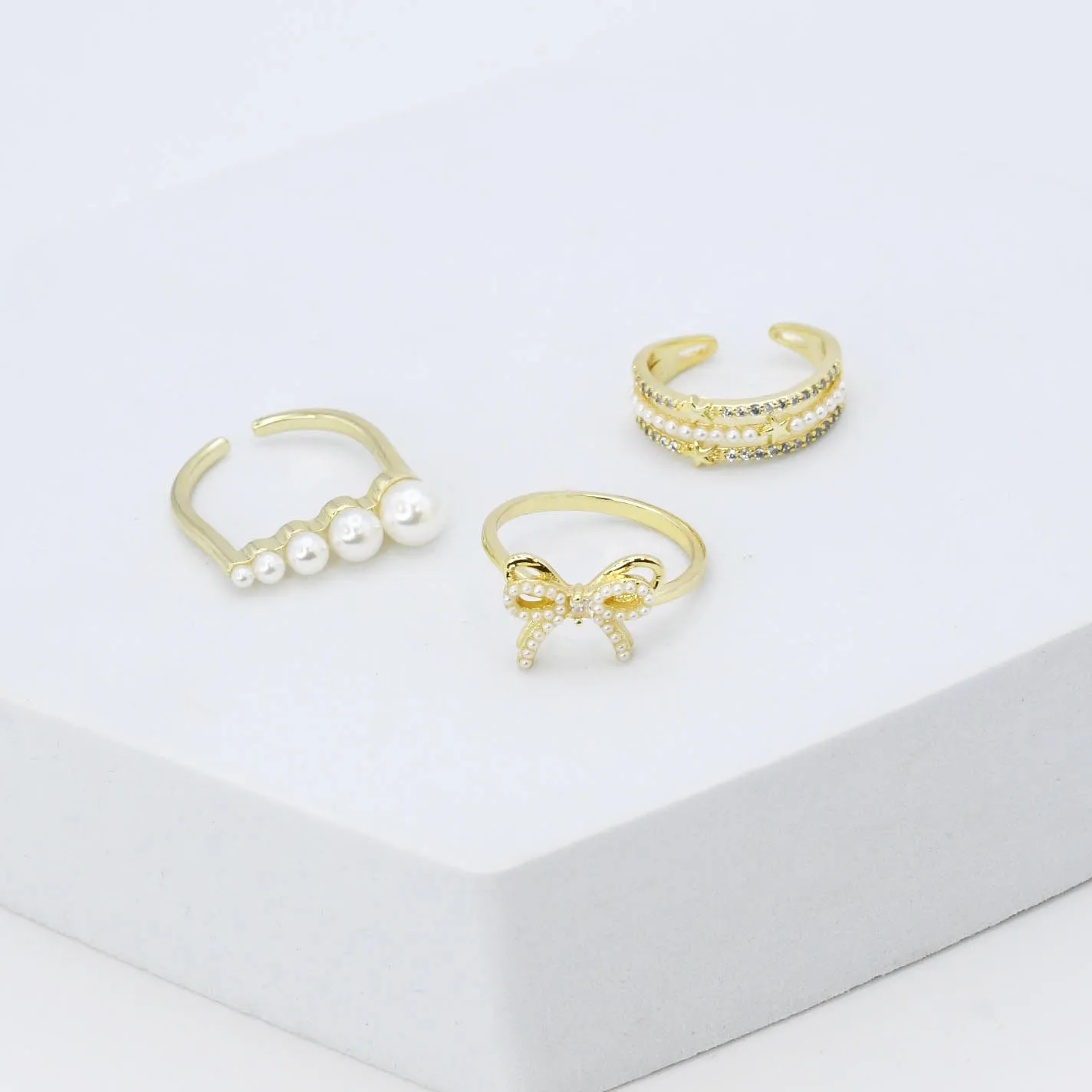 Divine Pearl Ring Set sold by Charming Charlie product image thumbnail 2