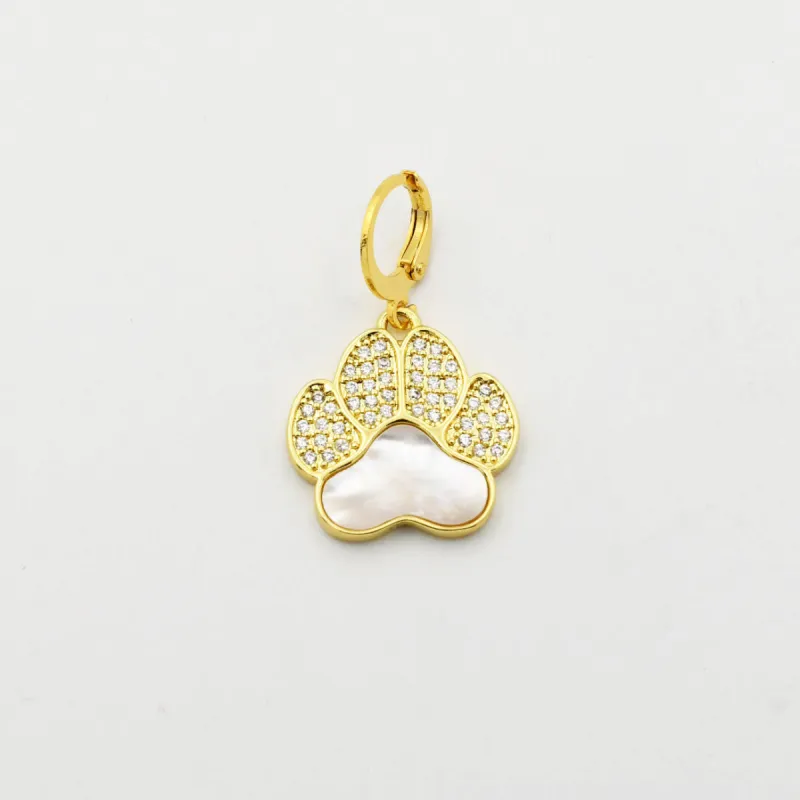 Iridescent Pet Paw Charm CH-32 sold by Charming Charlie