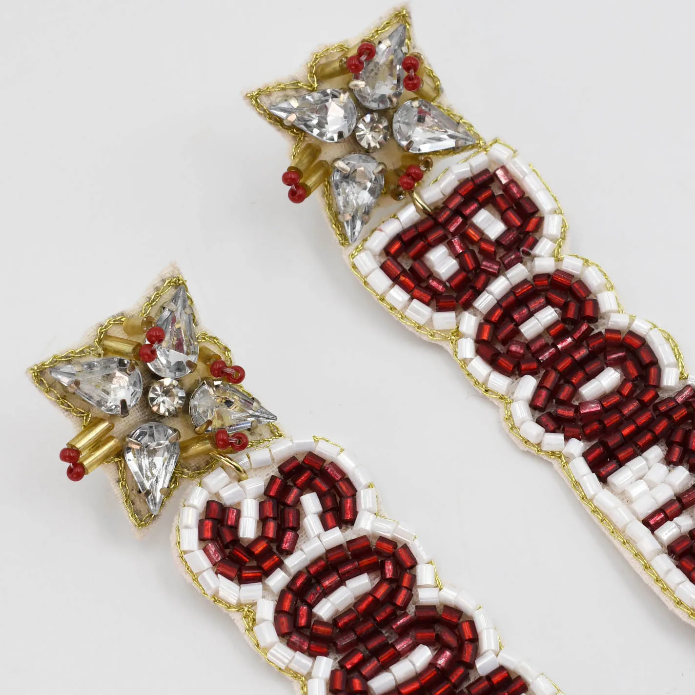 Boomer Sooner Beaded/Jeweled Earrings T24 sold by Charming Charlie product image thumbnail 3