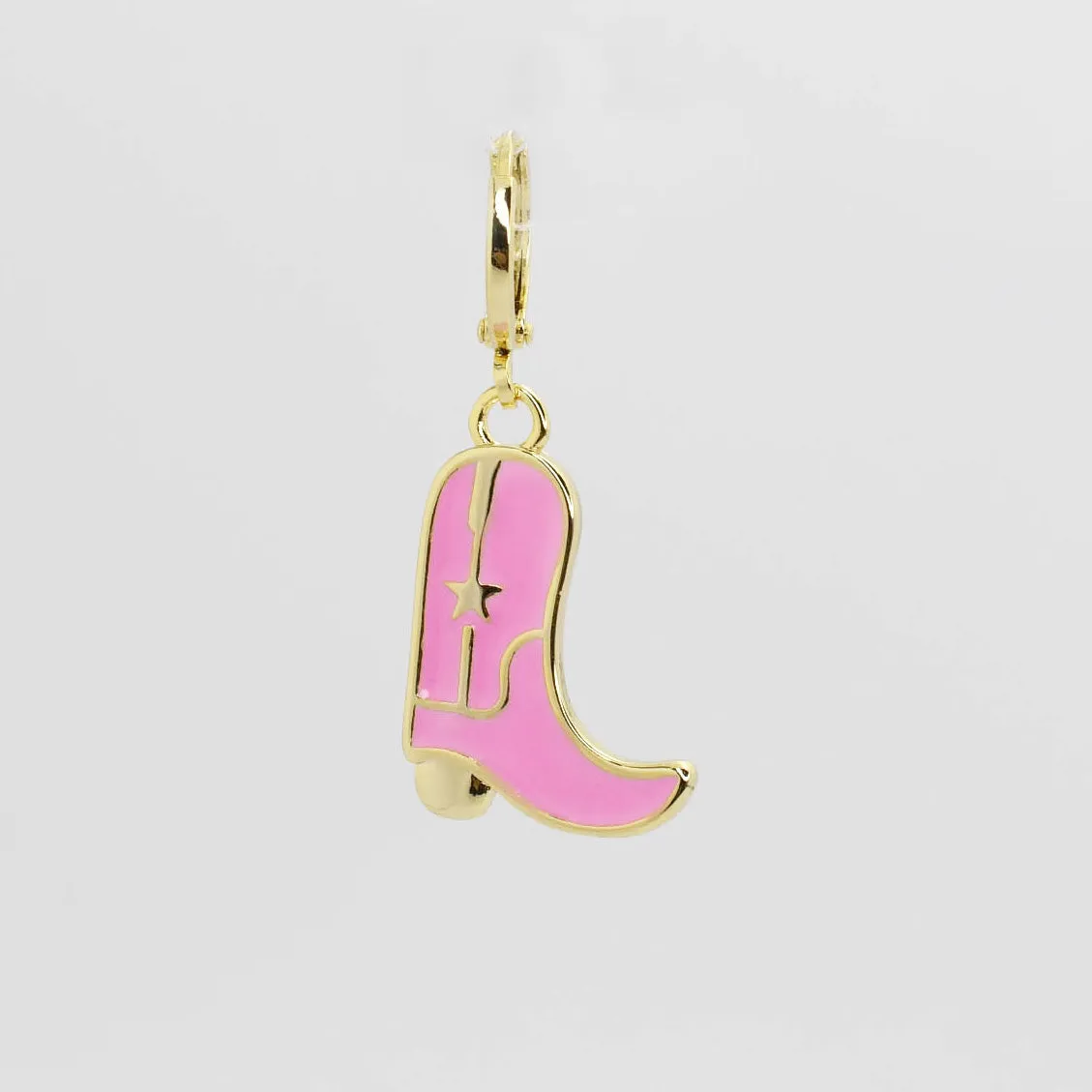 Pink Cowboy Boot Charm sold by Charming Charlie