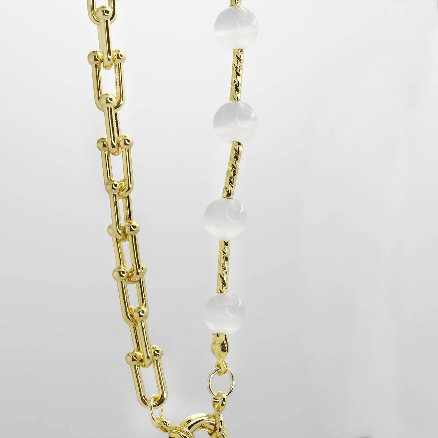 Bead & Link Heart Necklace J17 sold by Charming Charlie product image thumbnail 2