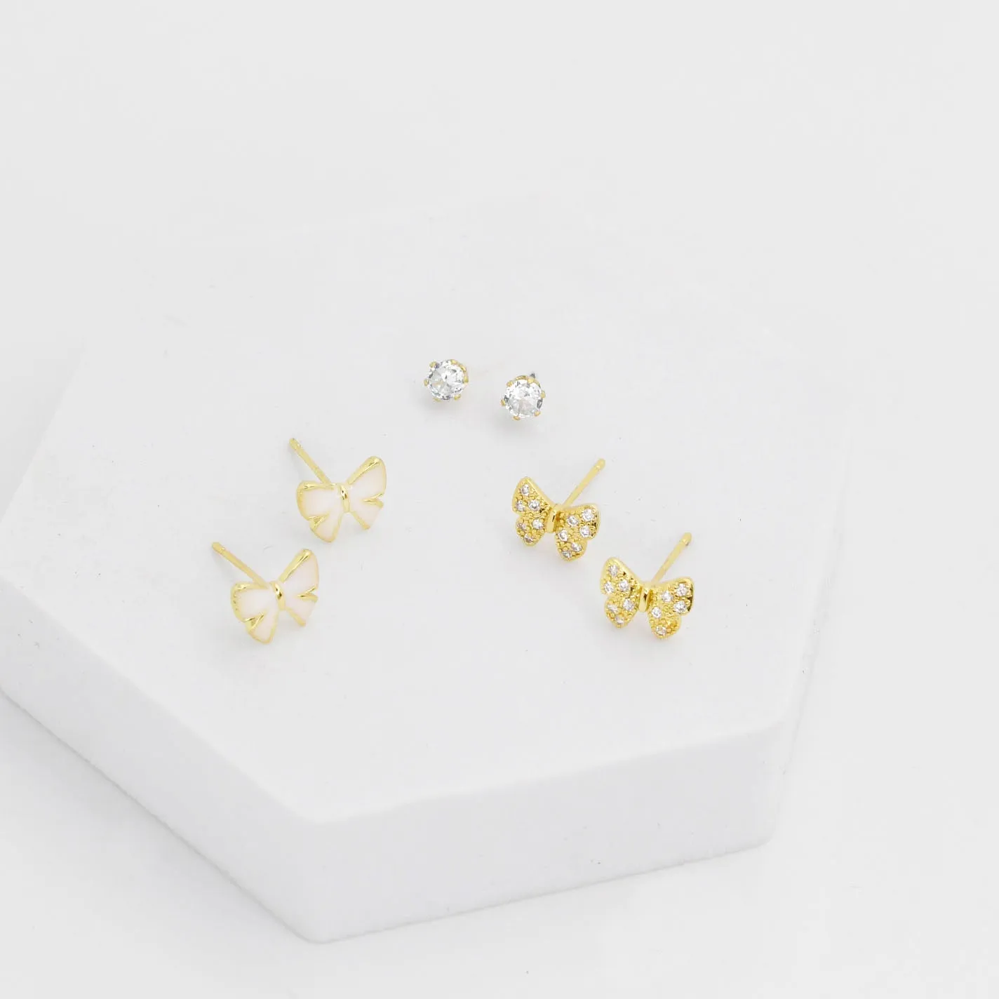 Bow Stud Set sold by Charming Charlie