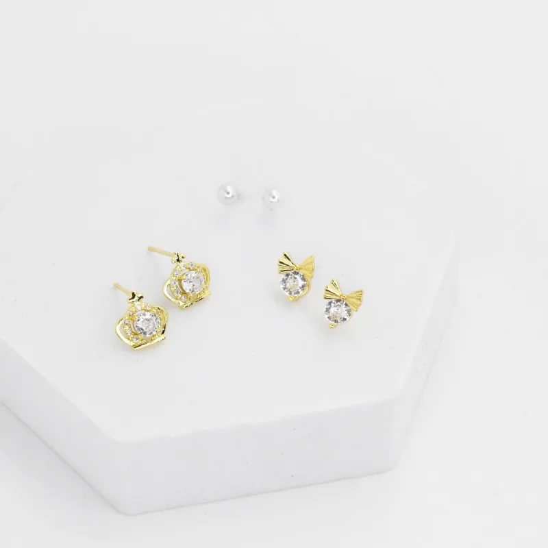 Crown Stud Set sold by Charming Charlie