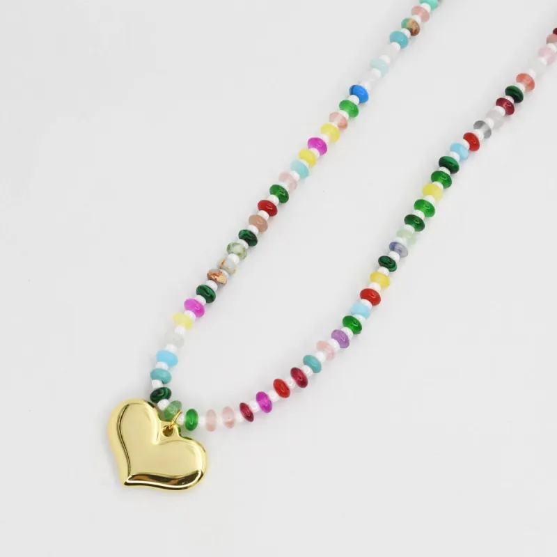 Colorful Gemstone with Heart sold by Charming Charlie