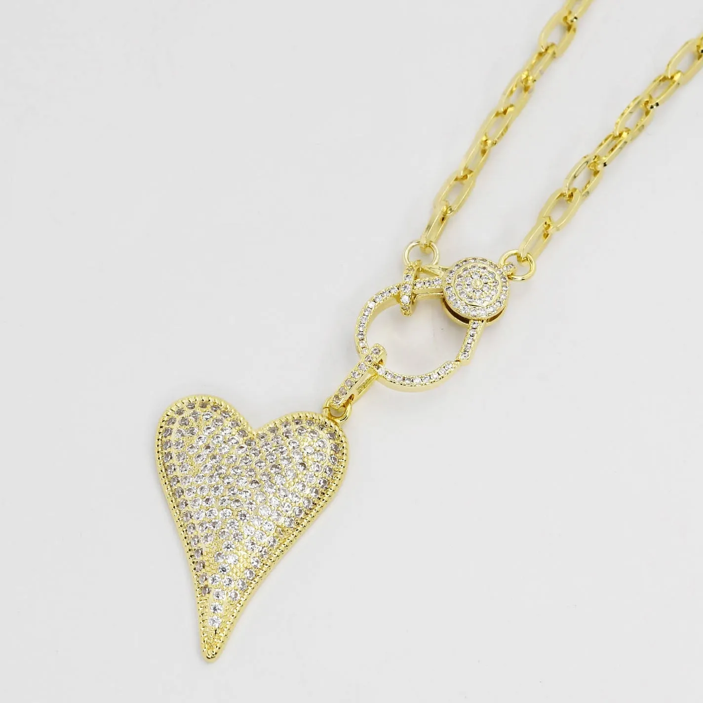 Gold Clip Heart J14 sold by Charming Charlie product image thumbnail 3