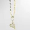 Gold Clip Heart J14 sold by Charming Charlie