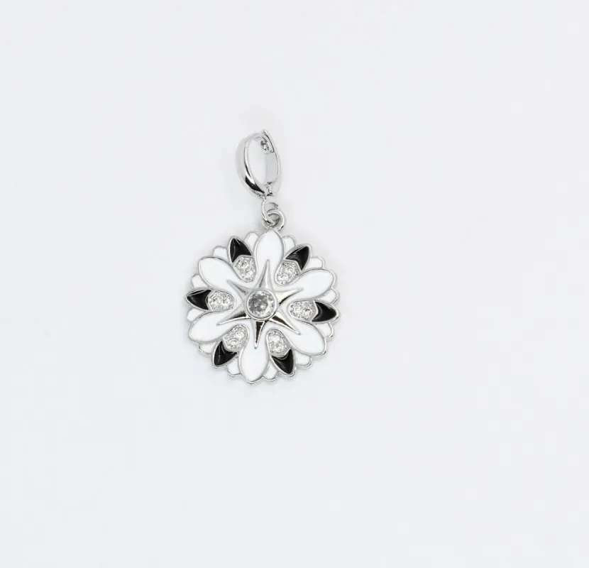Silver Flower Star Charm CH-57 sold by Charming Charlie